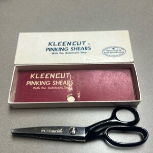 Kleencut Pinking Shears with Automatic Stop purchased June 15, 1956